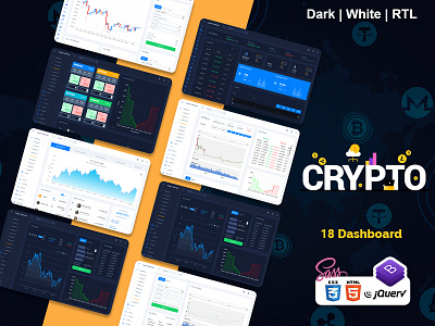 Crypto Tokenizer Admin Dashboard Template bitcoin bootstrap 4 bootstrap admin template bootstrap admin theme crypto cards crypto dashboard cryptocurrency dashboard template dashboard ui ico admin ico dashboard interface responsive ui uiux