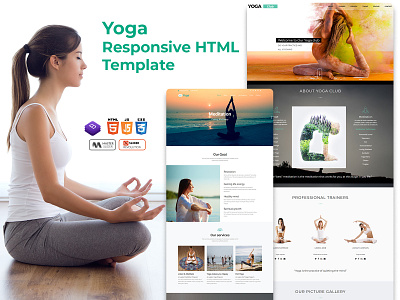 Responsive One Page Parallax HTML Template agency creative template fitness template fitness website gallery health template one page html template parallax parallax html portfolio responsive uidesign yoga template