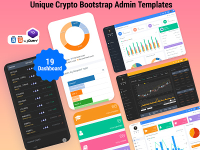 Responsive Bootstrap 4 Dashboard Templates admin admin dashboard admin template admin theme bitcoin charts bootstrap 4 bootstrap admin bootstrap admin templates bootstrap dashboard crypto charts crypto dashboard cryptocurrency dashboard template tickers