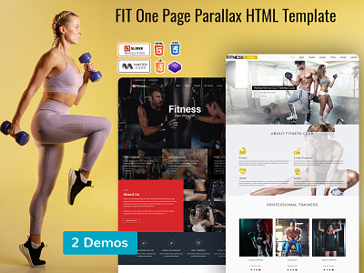 One Page Parallax HTML Template fitness template full width template gym template html template minimal template party template personal template portfolio template responsive template template wellness template