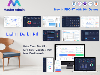 Responsive Admin Dashboard Template Web Apps