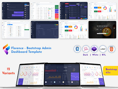 Bootstrap Admin Dashboard Template & User Interface