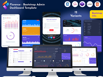 Bootstrap Admin Dashboard Template & User Interface