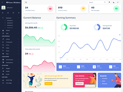 Bootstrap Admin Dashboard Template