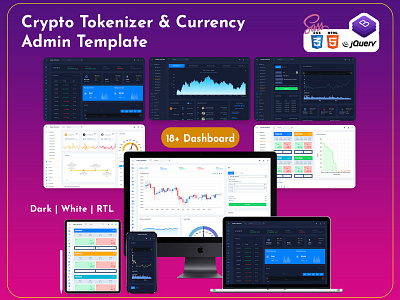 Crypto Tokenizer Crypto Currency Admin Template bitcoin bootstrap 4 bootstrap admin template bootstrap admin theme crypto cards crypto dashboard cryptocurrency dashboard template ico admin ico dashboard responsive