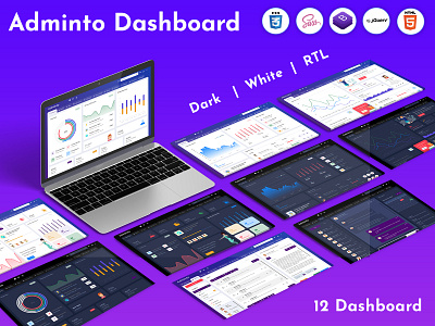 Bootstrap Admin Template Dashboard HTML