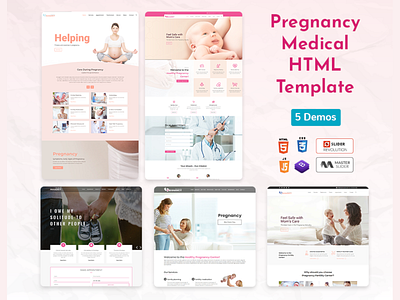 Pregnancy Medical HTML Template baby child care doctor doctor template feminine gynecologist gynecology health hospital template maternity medical pregnancy care pregnancy template responsive women empowerment