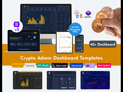 Responsive Cryptocurrency HTML Templates Bitcoin Dashboards ICO admin admin dashboard admin template admin theme bitcoin bootstrap 4 bootstrap admin template bootstrap admin theme crypto cards crypto dashboard cryptocurrency dashboard template ico admin ico dashboard