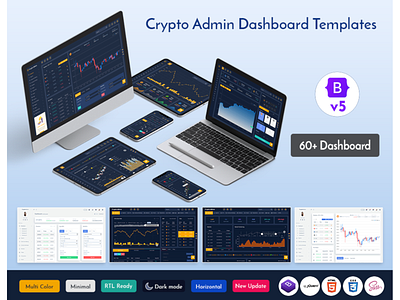 Responsive Cryptocurrency HTML Templates Bitcoin Dashboards ICO