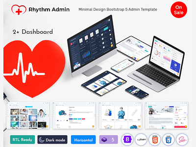 Rhythm - Medical Responsive Bootstrap 5 Admin Template Dashboard