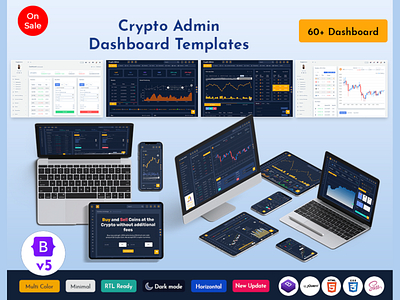 Responsive Crypto currency HTML Templates Bitcoin Dashboards ICO