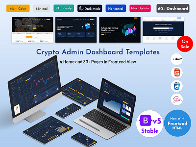Responsive Cryptocurrency HTML Templates Bitcoin Dashboards ICOC admin dashboard admin template blockchain branding charts crypto exchange cryptocoin cryptocurrency html template illustration product design programming trading ui framework wallets web design