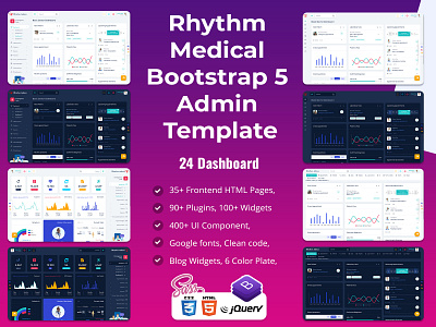 Medical Responsive Bootstrap 5 Admin Template Dashboard calendar ui cards ui dashboard ui doctor appointment health health app healthcare hospital managemen hospitals medical medical app medical webapp patient app profile design schedule web application design webapp