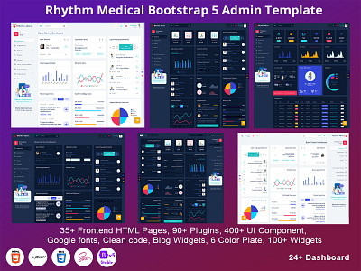 Medical Hospital Bootstrap 5 Admin Template Dashboard