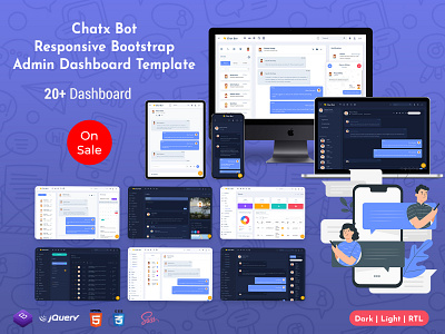 Chatbot application Bootstrap Admin Dashboard Template