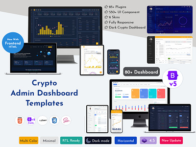 Crptocurrency Dashboard Template admin template analytics binance block chain cards clean crypto admin template crypto cards cryptocurrency dashboard template ethereum gradient minimalistic product design token ui ui interface ux wallet web app