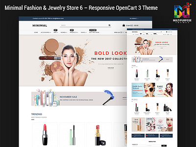 Responsive OpenCart 3 Theme - Minimal Fashion & Jewelry Store