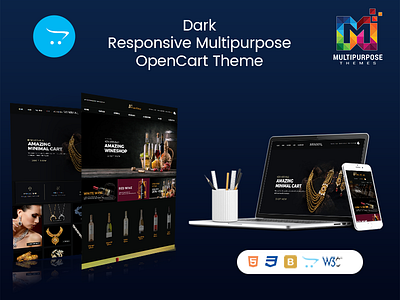 Dark Minimal - Multipurpose Responsive OpenCart 3 Themes apparel opencart templates best opencart theme clothing opencart themes fashion opencart themes fashion store jewelry opencart multi purpose opencart themes opencart theme opencart themes parallax responsive opencart theme ultimate opencart theme