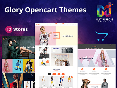 Glory - Opencart 3 Multi-Purpose Responsive Theme fashion opencart fluid grid gift store jewelry jewelry opencart minimal multipurpose responsive responsive design responsive ecommerce responsive opencart shopping shopping cart