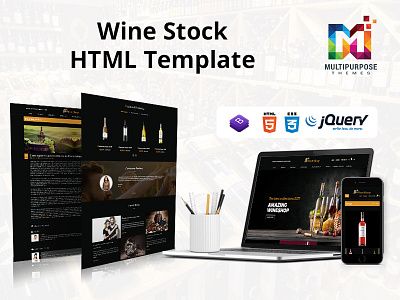 Wine Stock Multi-Purpose eCommerce Shopping cart HTML Template ajax lazy load ajax product filter attributes filter color swatch color swatches currency switcher fashion fashion template furniture handmade online fashion store organic product filter
