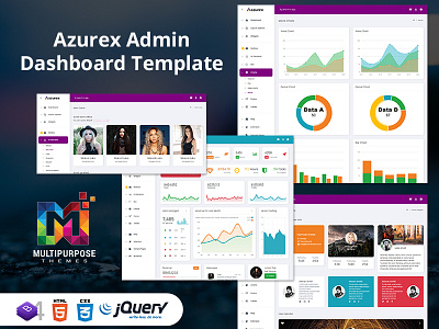 Azurex - Bootstrap 4 Admin Dashboard Template crm crypto ico dashboard template html premium admin templates responsive ui framework ui kit web app