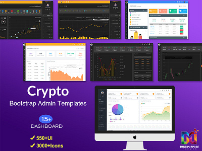 Crypto Admin - Bitcoin Dashboards + ICO