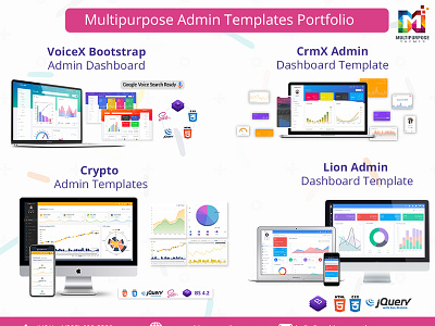 Admin Template - Multipurpose Themes Portfolio admin dashboard admin template app bitcoin bootstrap 4 bootstrap admin template bootstrap admin theme charts crypto cards crypto dashboard cryptocurrency dashboard template ico admin ico dashboard ui uiux userinterfacedesign userinterfaces ux