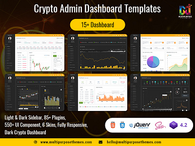 Cryptocurrency Dashboard Template + Bitcoin Dashboards + ICO admin dashboard app bitcoin dashboard bootstrap admin bootstrap admin template bootstrap admin theme charts crypto cards crypto dashboard crypto template dashboard dashboard template learning app product design ui ux