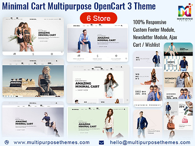 Minimal Cart Multipurpose Responsive eCommerce OpenCart 3 Theme