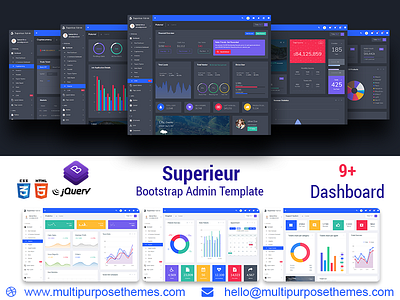 Superieur - Responsive Bootstrap 4 Admin Template Dashboard Web admin admin dashboard admin template bootstrap calendar dashboard dashboard template html template material admin mobile dashboard responsive ui framework web apps