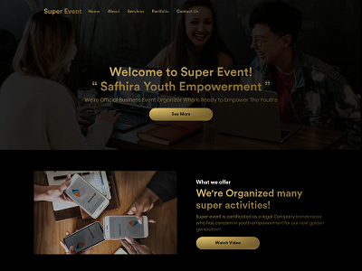 Superevent Website Design