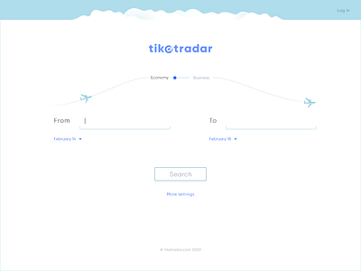 Website for selecting flights