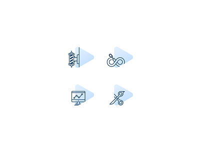 Icons for website graphic design grid icons illustration ui