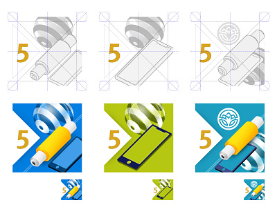 Avatars building system for digital products branding design system graphic design grid icons ui vector