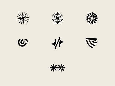 Logo set branding graphic design icon identity logo logotype sign speed vector