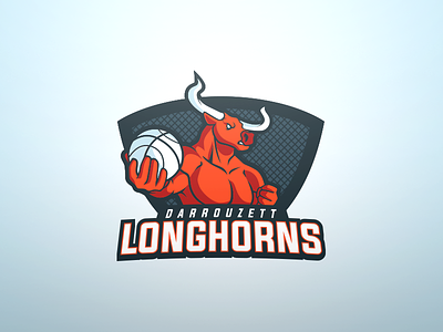 Darrouzett Longhorns - Logo Design