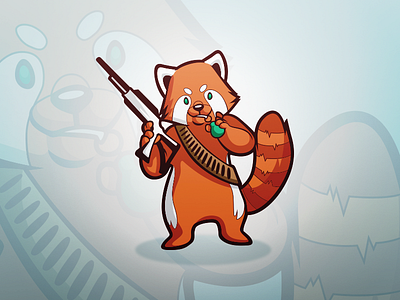 Pandamonium - Logo Design 2 branding gaming logo mascot redpanda sports