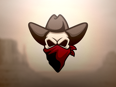 Outlaw - Logo Design branding cowboy gaming logo mascot sports