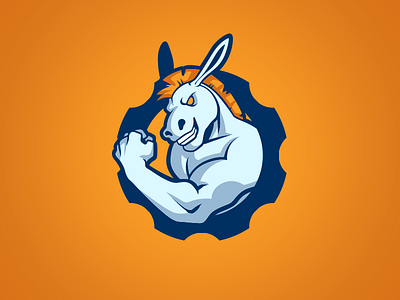 KingKongDonk - Logo Design branding donkey gaming kong logo mascot sports
