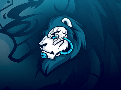 Huzzy - Logo Design animal design gaming illustration lion logo mascot sport