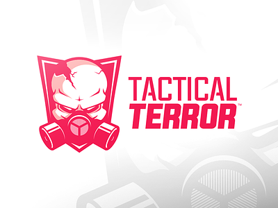 Tactical Terror - Logo Design design gaming gasmask illustration logo mascot skull sport tactical terror