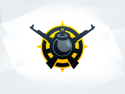 Artillery - Logo Design artillery bomb design guns icon logo weapons