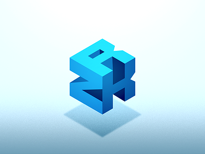 ZRK Cube - Logo Design 3d cube design illustrator logo zrk