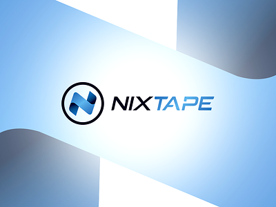 Nixtape - Logo Design design logo n nixtape ribbon