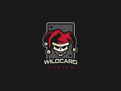 Wildcard - Logo Design card death design hearts jester joker logo skull wildcard