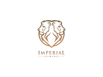 Imperial - Logo Design design elegant gold imperial lion logo mascot royal