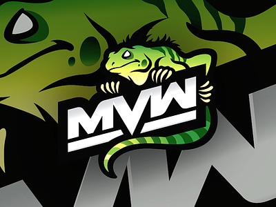 MVW - Logo Design chameleon design esports gaming logo mascot mvw reptile