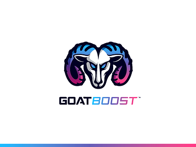 GOAT Boost - Logo Design boost bright design gaming goat illustration logo mascot sports