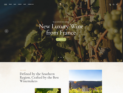 Chardonnay - Wine Store & Vineyard WordPress Theme blog business design illustration logo ui web design webdesign wordpress wordpress theme wordpress themes