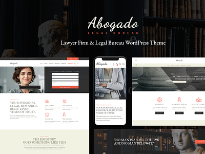 Abogado - Lawyer Firm & Legal Bureau WordPress Theme